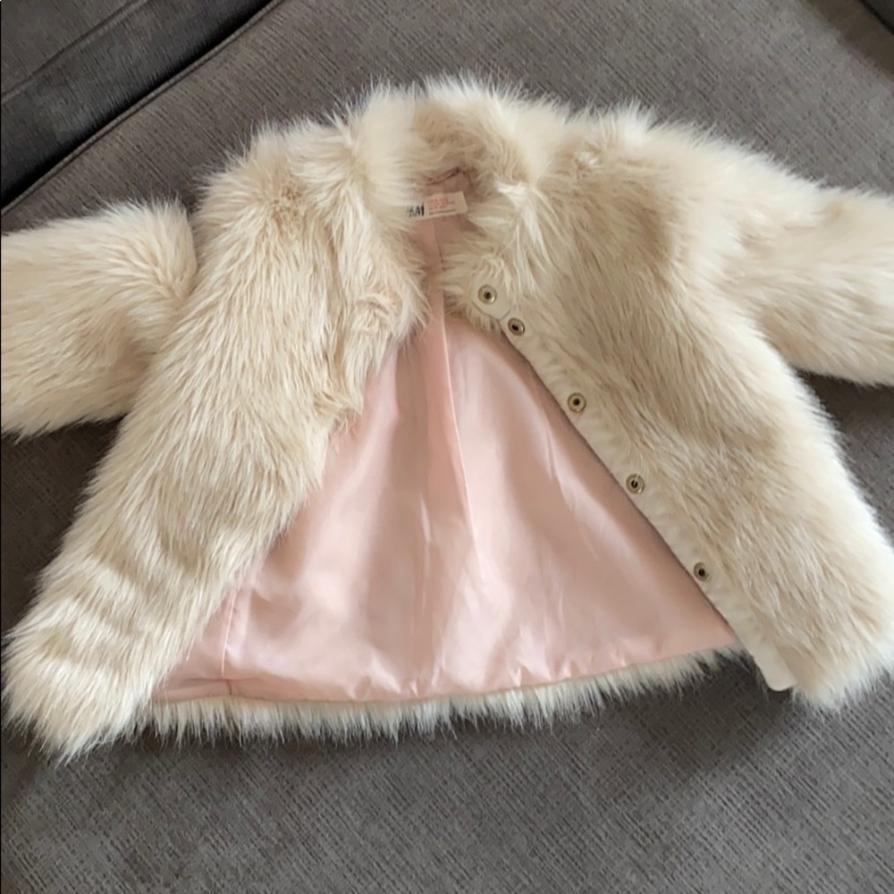 H&M FAUX FUR TODDLER JACKET